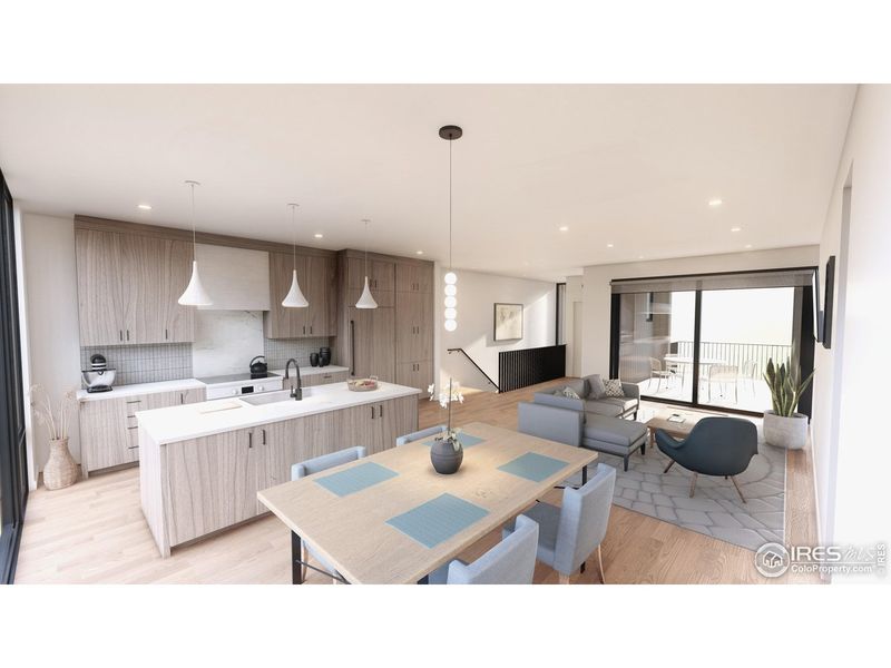 Furnished interior view inside a new home in , Boulder (Image 4).
