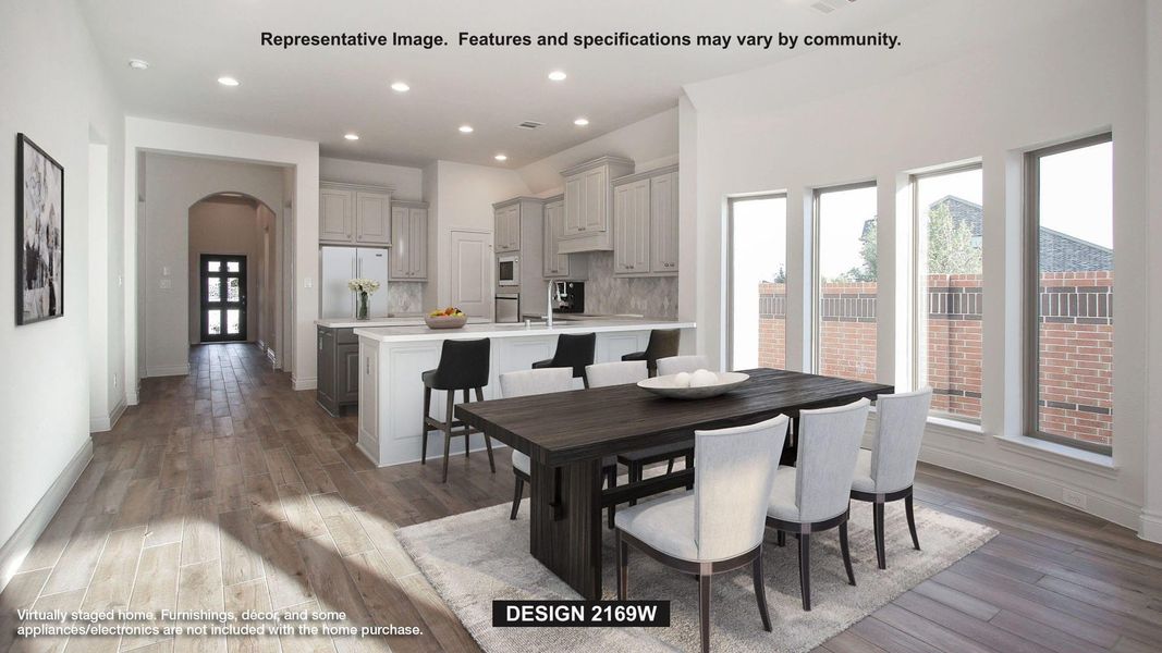 Furnished interior view inside a new home in Elyson, Katy (Image 6).