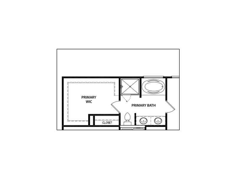 2D floor plan layout for the The Windhurst by My Home Communities in Robins Estates, Warner Robins, GA (Image 5).