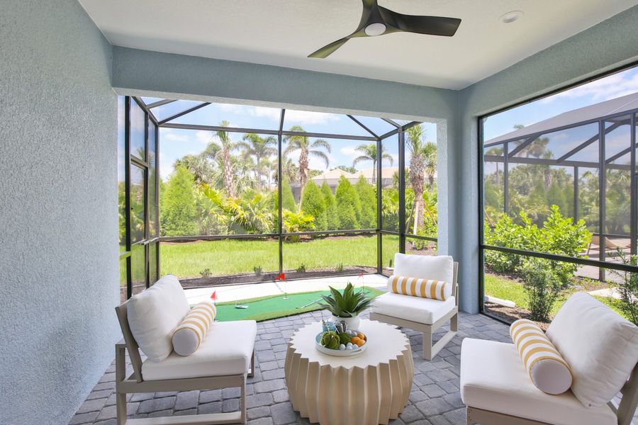 Representative exterior details of a home built from the Tidewinds 2 by Neal Communities in Boca Royale Golf & Country Club at Wellen Park, Englewood (Image 4).