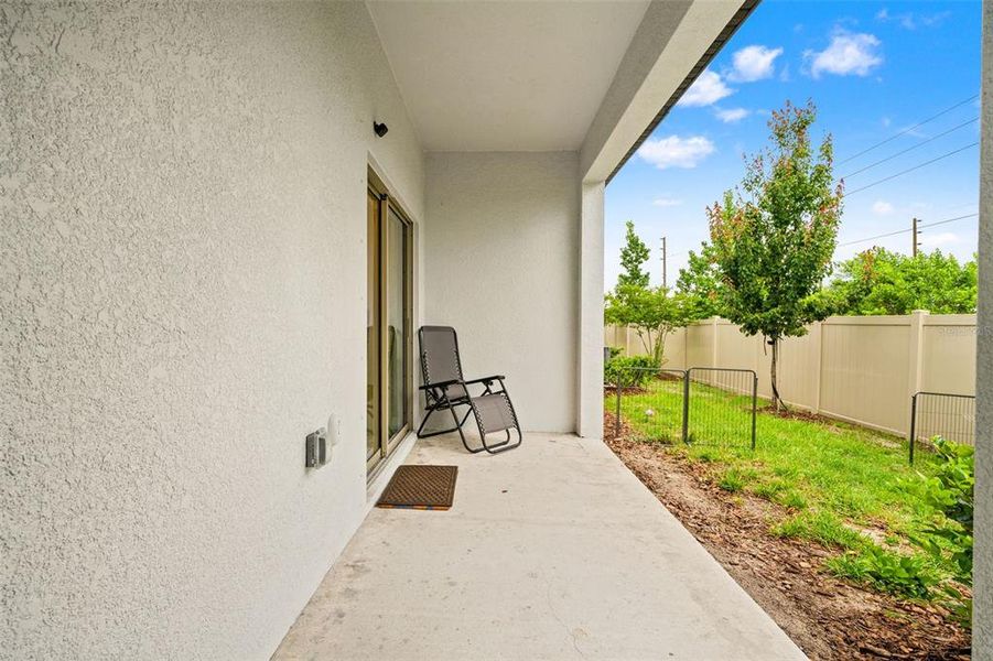 Exterior details and patio area of a home in , New Port Richey (Image 21).