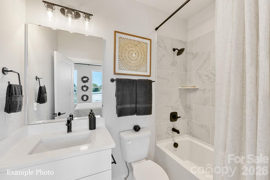 Furnished interior view inside a new home in , Charlotte (Image 11).