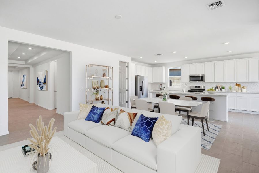 Furnished interior view inside a new home in Marbella at Windrose, Waddell (Image 6).