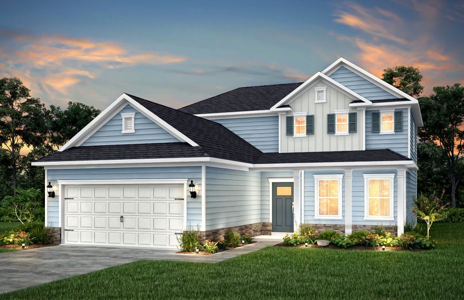 Front exterior of a home in the Indigo Park community, located in Easley, SC (Image 6).