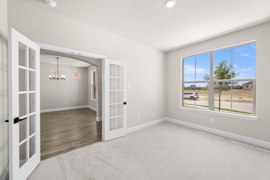Spacious, unfurnished interior of a new home in Redden Farms, Midlothian (Image 25). Spacious, unfurnished interior of a new home in Redden Farms, Midlothian (Image 25).