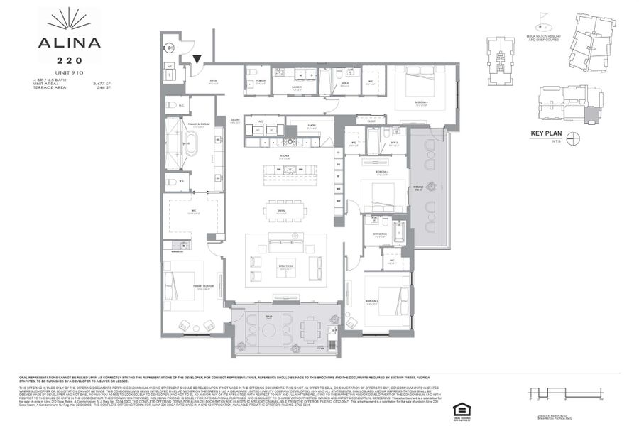 2D floor plan layout of this home in Alina Residences, Boca Raton, FL (Image 5). 2D floor plan layout of this home in Alina Residences, Boca Raton, FL (Image 5).