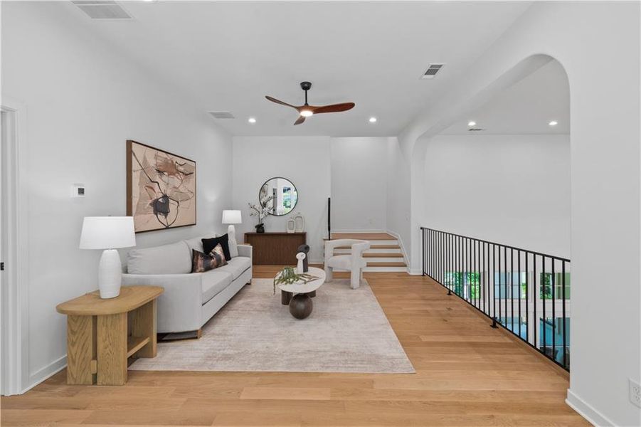 Furnished interior view inside a new home in , Alpharetta (Image 47).