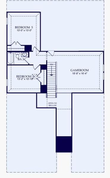 2D floor plan layout of this home in Lago Mar, Texas City, TX (Image 3).