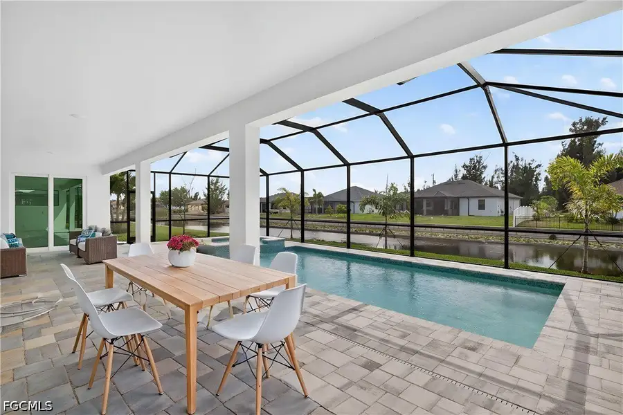 Exterior details and patio area of a home in Cape Coral, Cape Coral (Image 3).