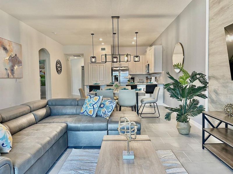 Furnished interior view inside a new home in , Davenport (Image 2).