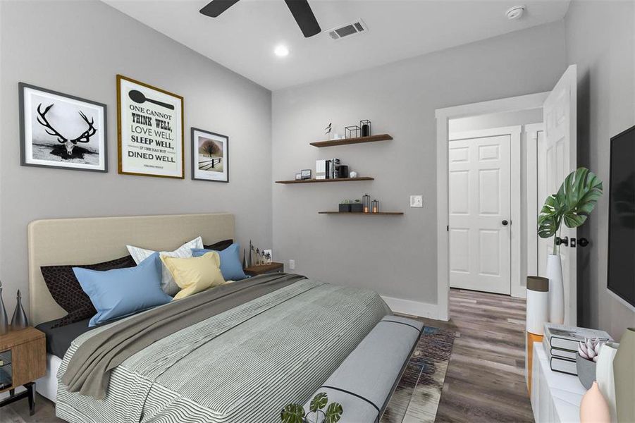 Furnished interior view inside a new home in , Denison (Image 26).