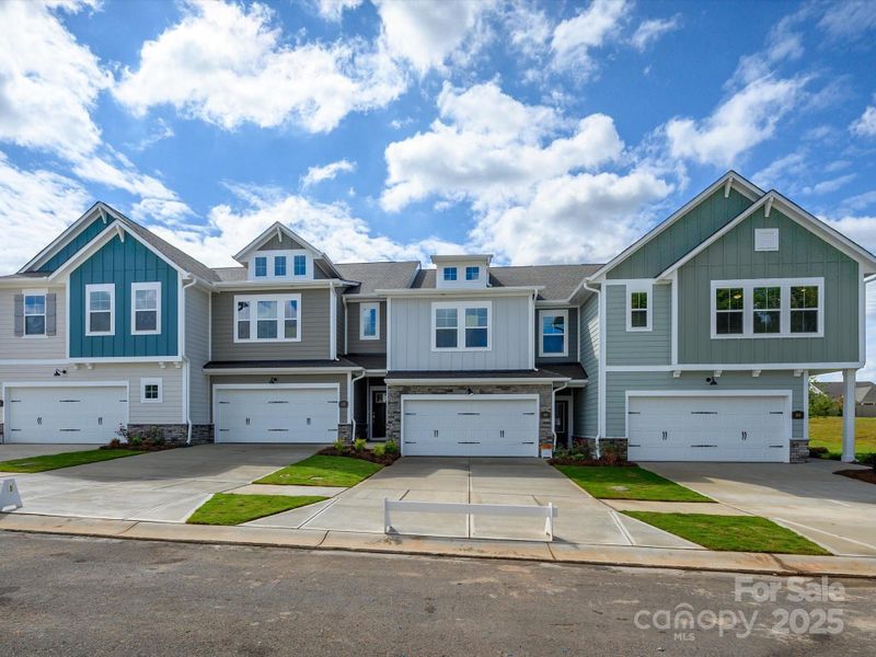 Front exterior of a new home in Westview Towns, Waxhaw, NC, highlighting curb appeal (Image 21).