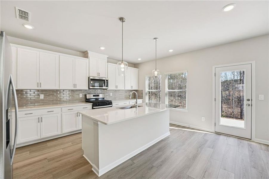 Furnished interior view inside a new home in Creekside at Oxford Park, Fairburn (Image 8).