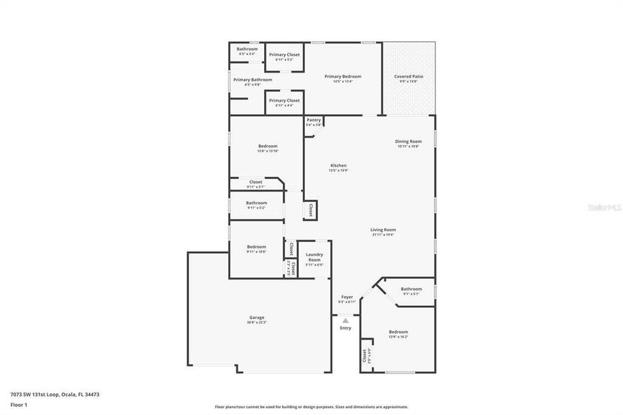 2D floor plan layout of this home in , Ocala, FL (Image 5).