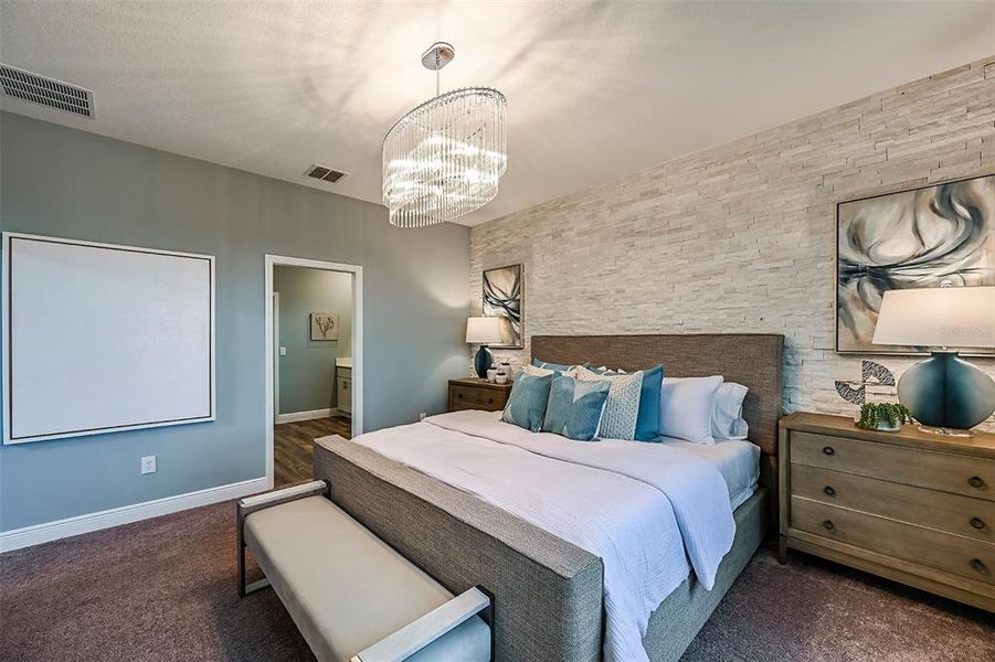 Furnished interior view inside a new home in Pasadena Woods, Dade City (Image 10).