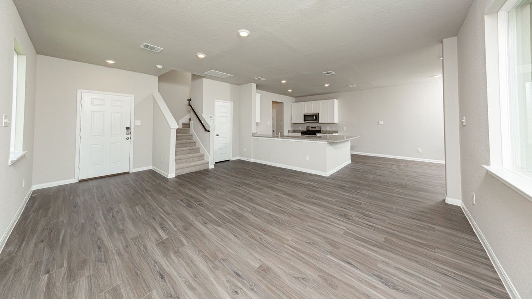 Family Room to Kitchen and Dining Area Family Room to Kitchen and Dining Area