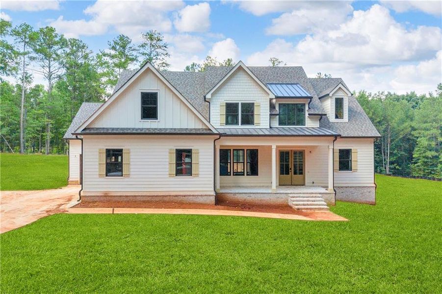 Front exterior of a new home in , Bishop, GA, highlighting curb appeal (Image 23).