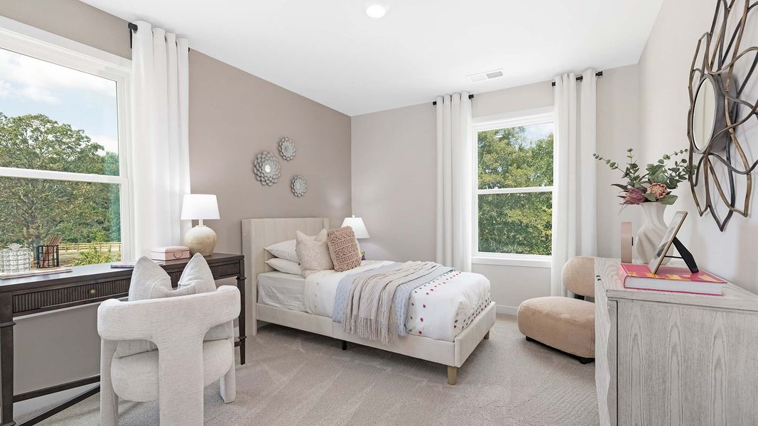 Furnished interior view inside a new home in Sanctuary at Southgate, Indian Trail (Image 10). Furnished interior view inside a new home in Sanctuary at Southgate, Indian Trail (Image 10).