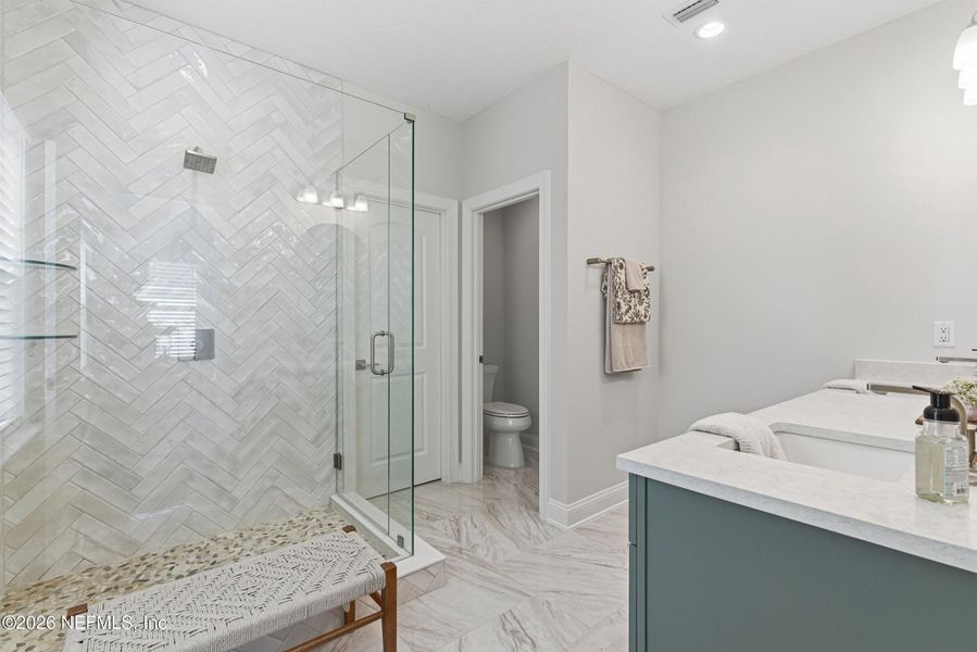 Furnished interior view inside a new home in , St. Johns (Image 29).