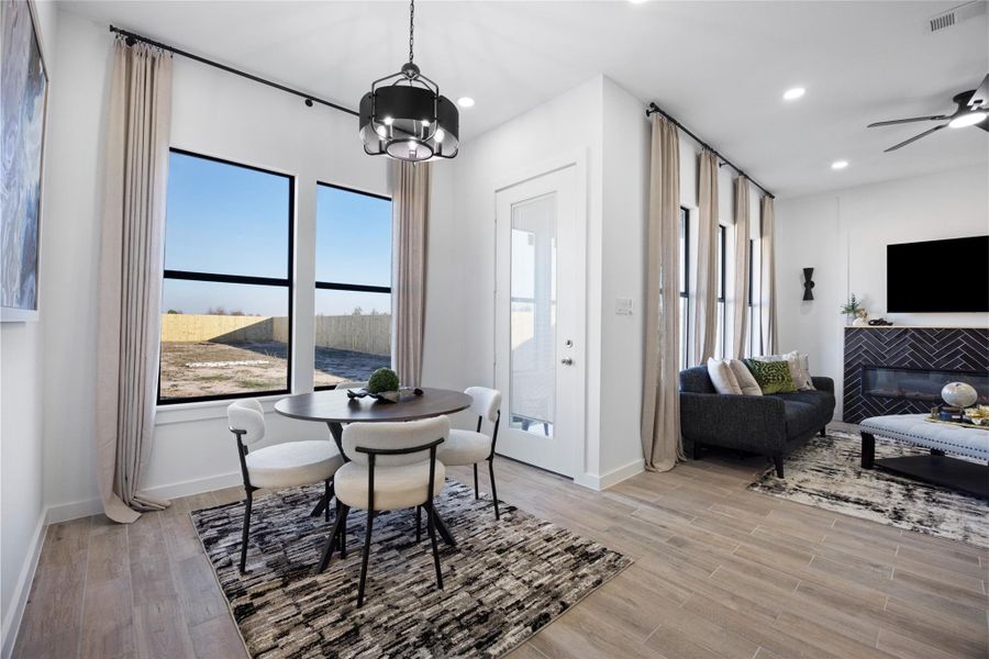 Furnished interior view inside a new home in , Cleveland (Image 19).