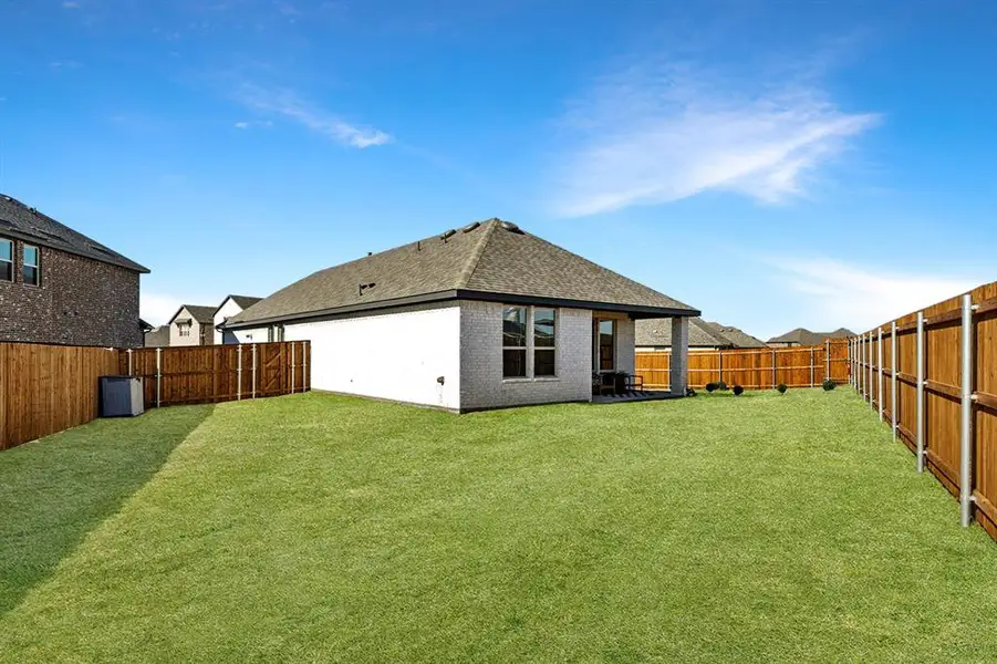 Exterior details and patio area of a home in , Lavon (Image 4). Exterior details and patio area of a home in , Lavon (Image 4).