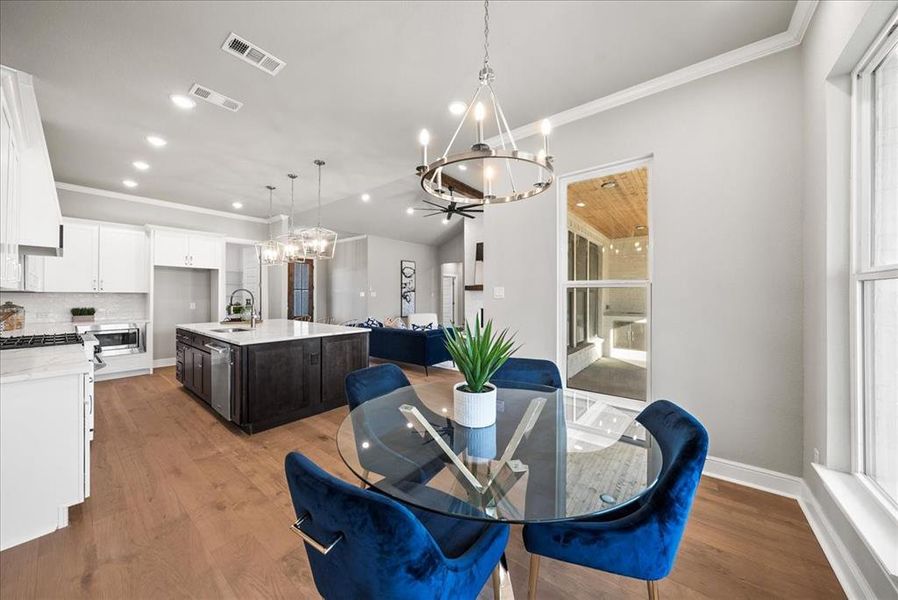 Furnished interior view inside a new home in , Godley (Image 34).