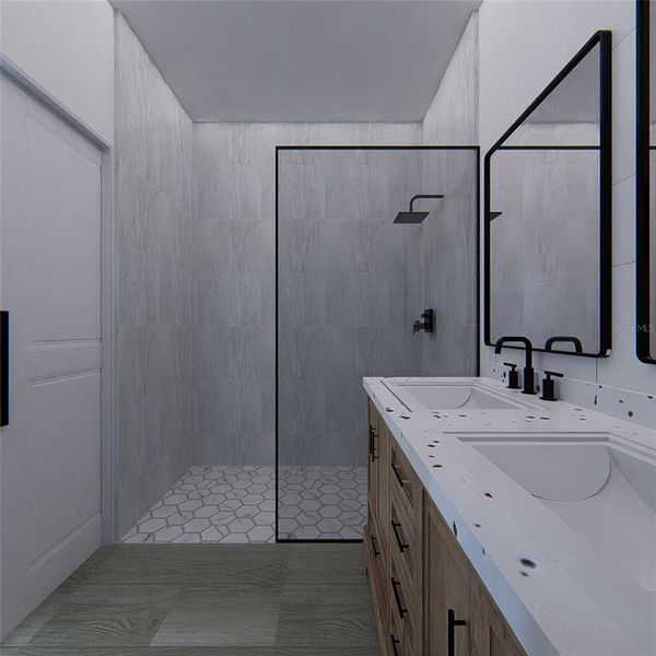 Furnished interior view inside a new home in , Citrus Springs (Image 32).