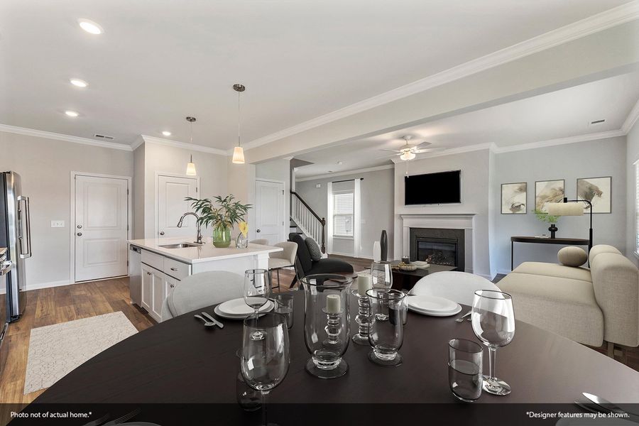 Furnished interior view inside a new home in Central Creek, Goose Creek (Image 7).