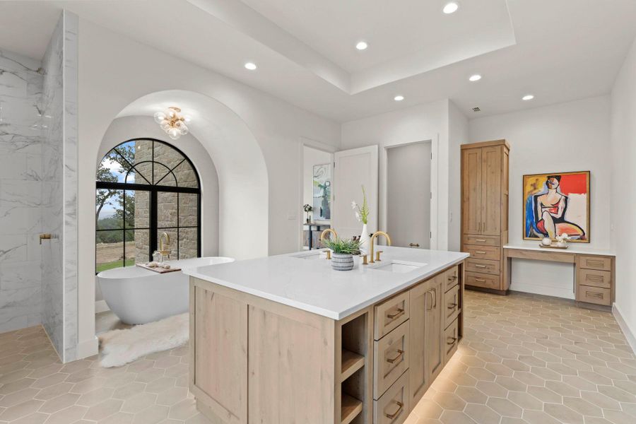 Furnished interior view inside a new home in , Dripping Springs (Image 32).