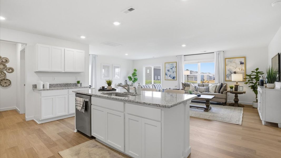 Representative furnished interior of a home built from the Belfort by D.R. Horton in Belhaven, Knoxville (Image 5). Representative furnished interior of a home built from the Belfort by D.R. Horton in Belhaven, Knoxville (Image 5).