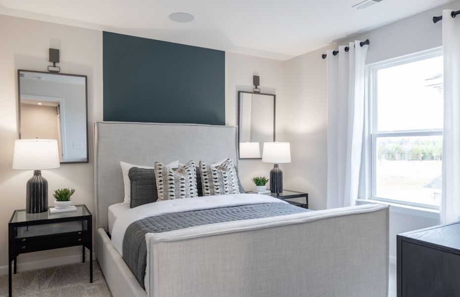 Furnished interior view inside a new home in Stewarts Landing, Charlotte (Image 11).