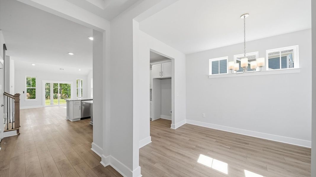 Furnished interior view inside a new home in Creeks at Midway, Anderson (Image 5).