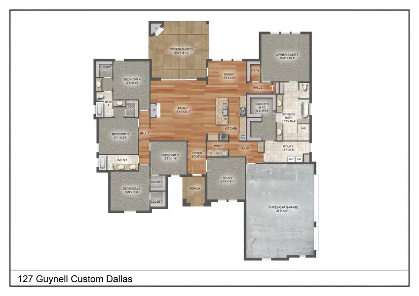 2D floor plan layout of this home in Overton Oaks, Paradise, TX (Image 2). 2D floor plan layout of this home in Overton Oaks, Paradise, TX (Image 2).