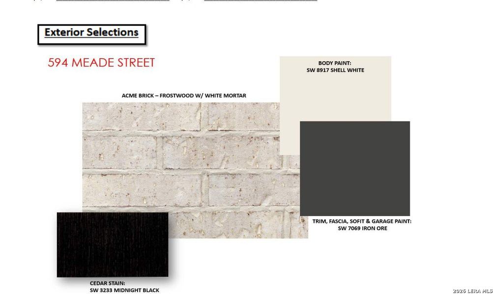 Sample of building materials used in homes in Veramendi, New Braunfels (Image 3).