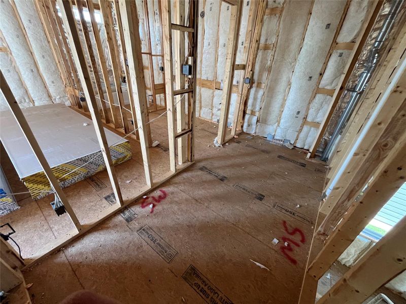 In-progress construction of a new home in The Cottages at Lariat, Liberty Hill, TX (Image 24).