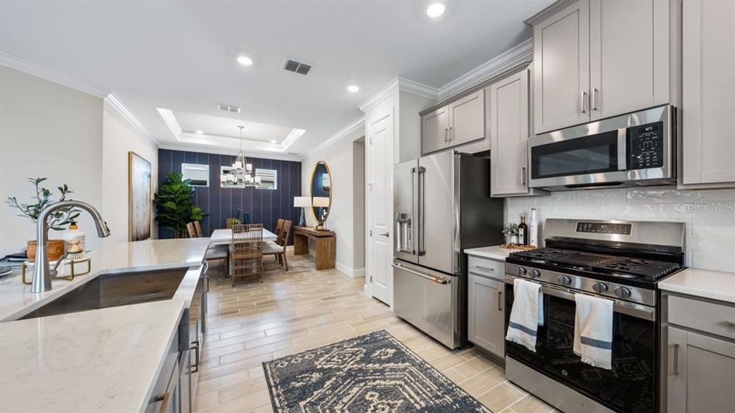 Furnished interior view inside a new home in Esplanade at Wiregrass Ranch, Wesley Chapel (Image 27).