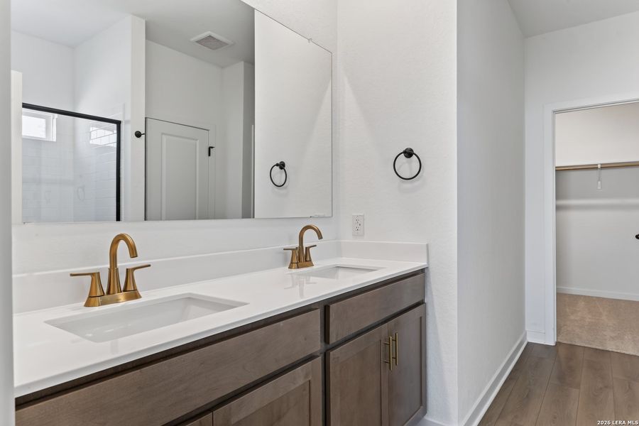 Furnished interior view inside a new home in Nopal Valley, San Antonio (Image 12).
