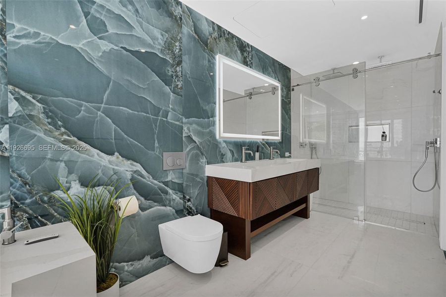 Furnished interior view inside a new home in , Miami (Image 40).