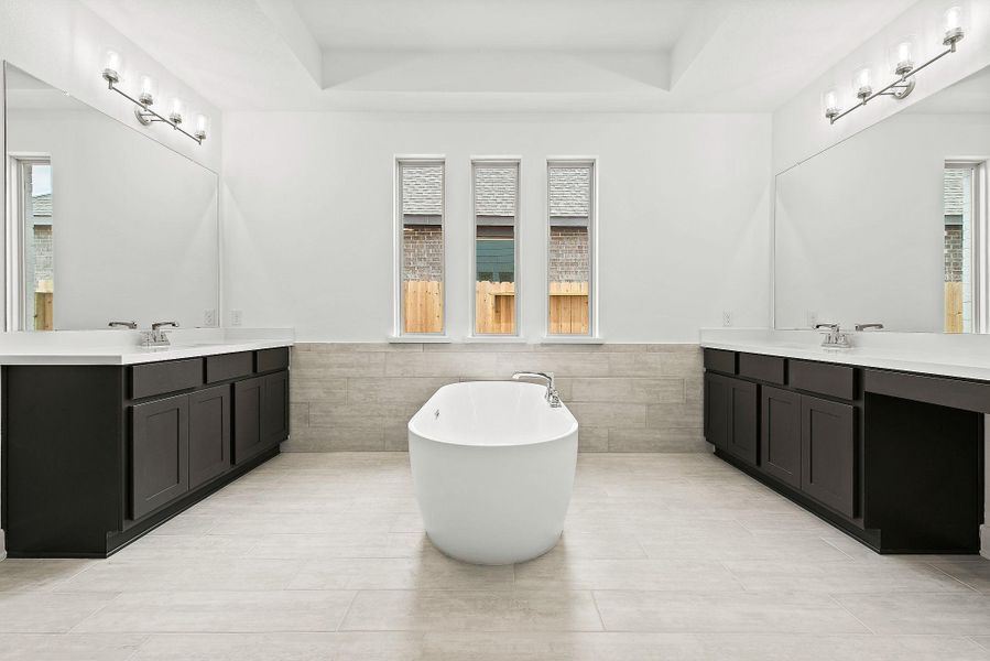 Furnished interior view inside a new home in Bridgeland, Cypress (Image 10).