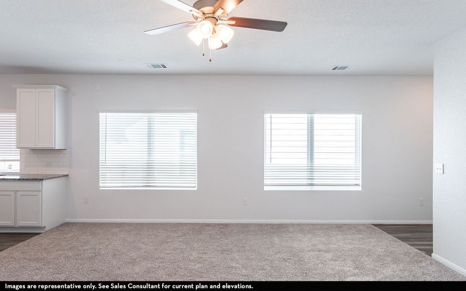 Representative unfurnished interior of a home built from the Topaz by CastleRock Communities in Paramount, Kyle (Image 10). Representative unfurnished interior of a home built from the Topaz by CastleRock Communities in Paramount, Kyle (Image 10).