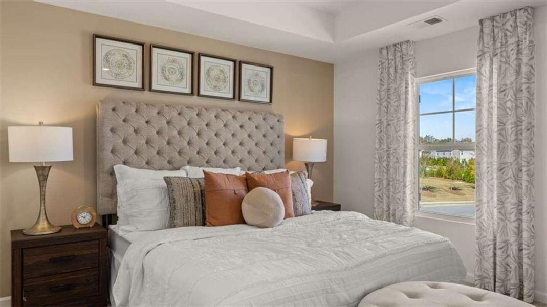 Furnished interior view inside a new home in Poplar Preserve, Newnan (Image 22).
