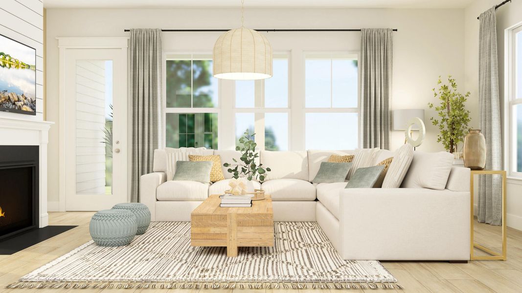 Furnished interior view inside a new home in Carnes Crossroads: Coastal Collection, Summerville (Image 9).