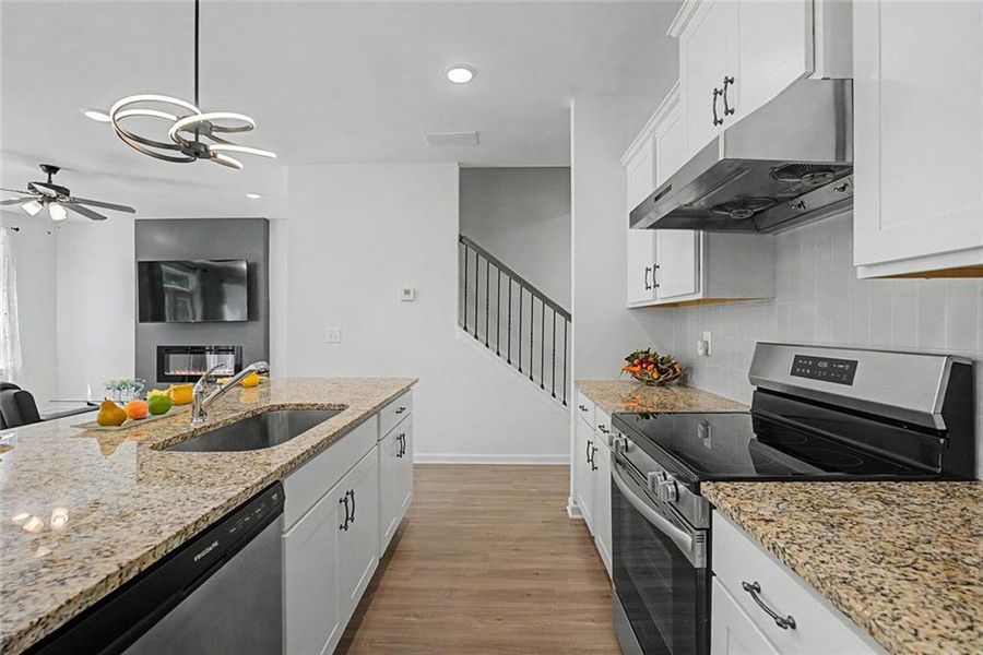 Furnished interior view inside a new home in , Atlanta (Image 12).