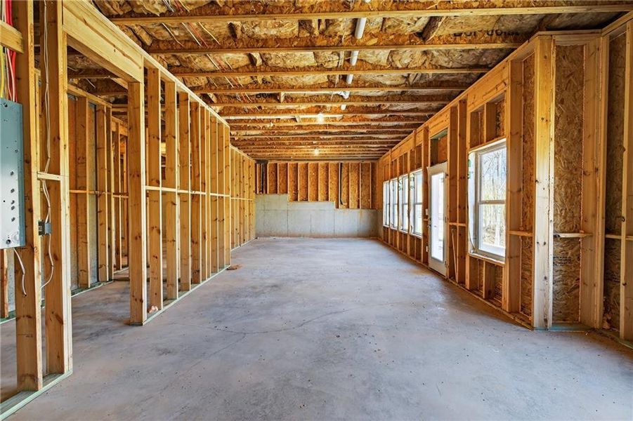 In-progress construction of a new home in Waters Edge, Mansfield, GA (Image 30).