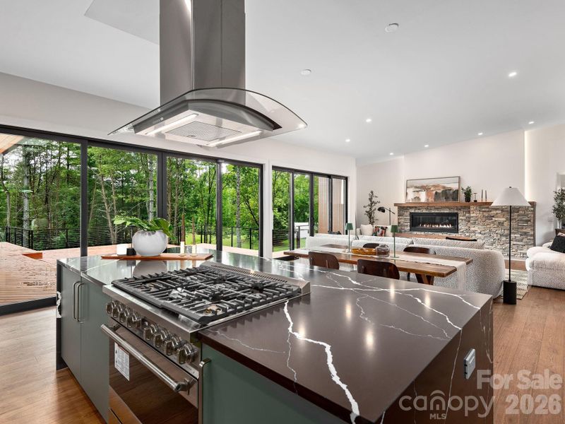 Furnished interior view inside a new home in , Mills River (Image 8).