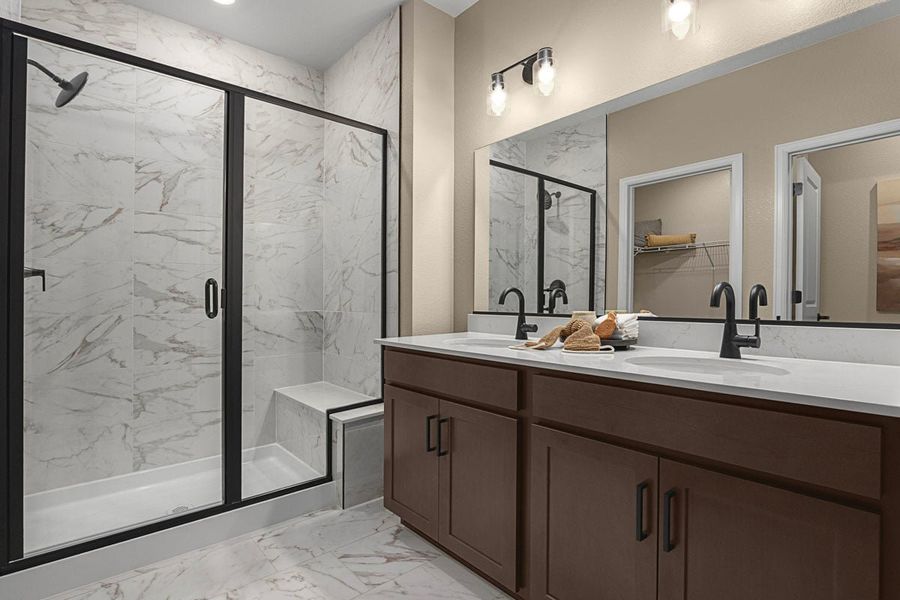 Representative furnished interior of a home built from the 1543 Modeled by KB Home in Legato, Commerce City (Image 11).