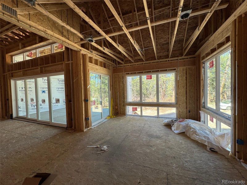 In-progress construction of a new home in , Franktown, CO (Image 7).