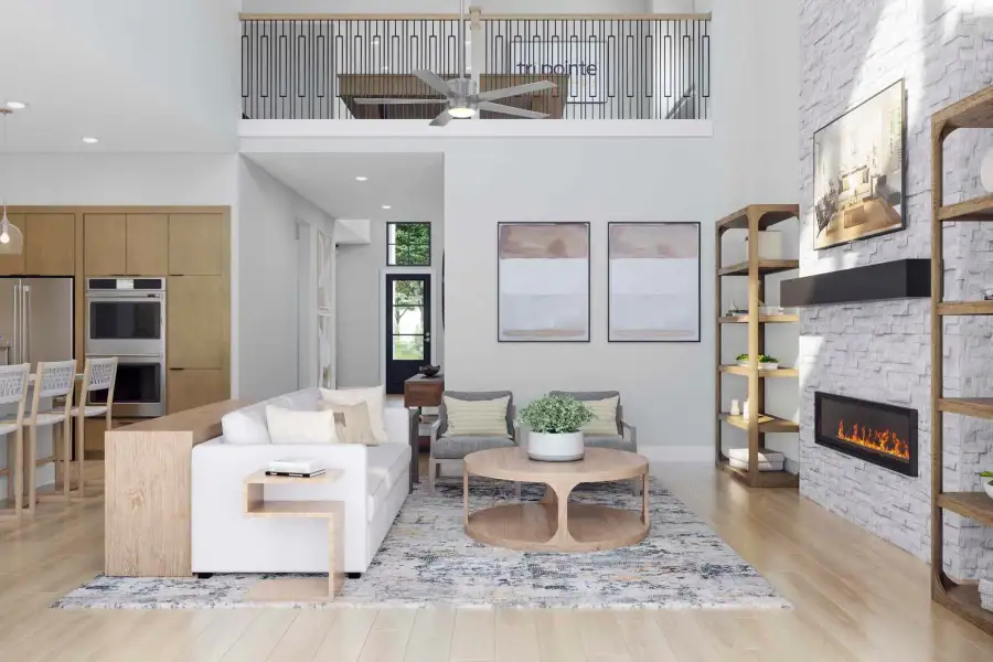 Furnished interior view inside a new home in Woodson’s Reserve, Spring (Image 3).