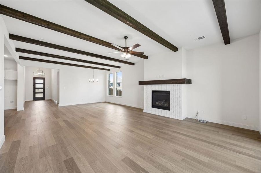Spacious, unfurnished interior of a new home in Country Lakes, Denton (Image 17). Spacious, unfurnished interior of a new home in Country Lakes, Denton (Image 17).
