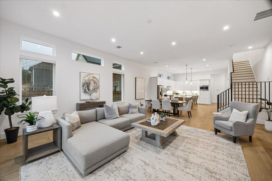 Furnished interior view inside a new home in West 21st Residences, Houston (Image 12).
